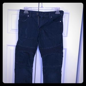 Youth Boys Dark Blue Denim Skinny Jeans